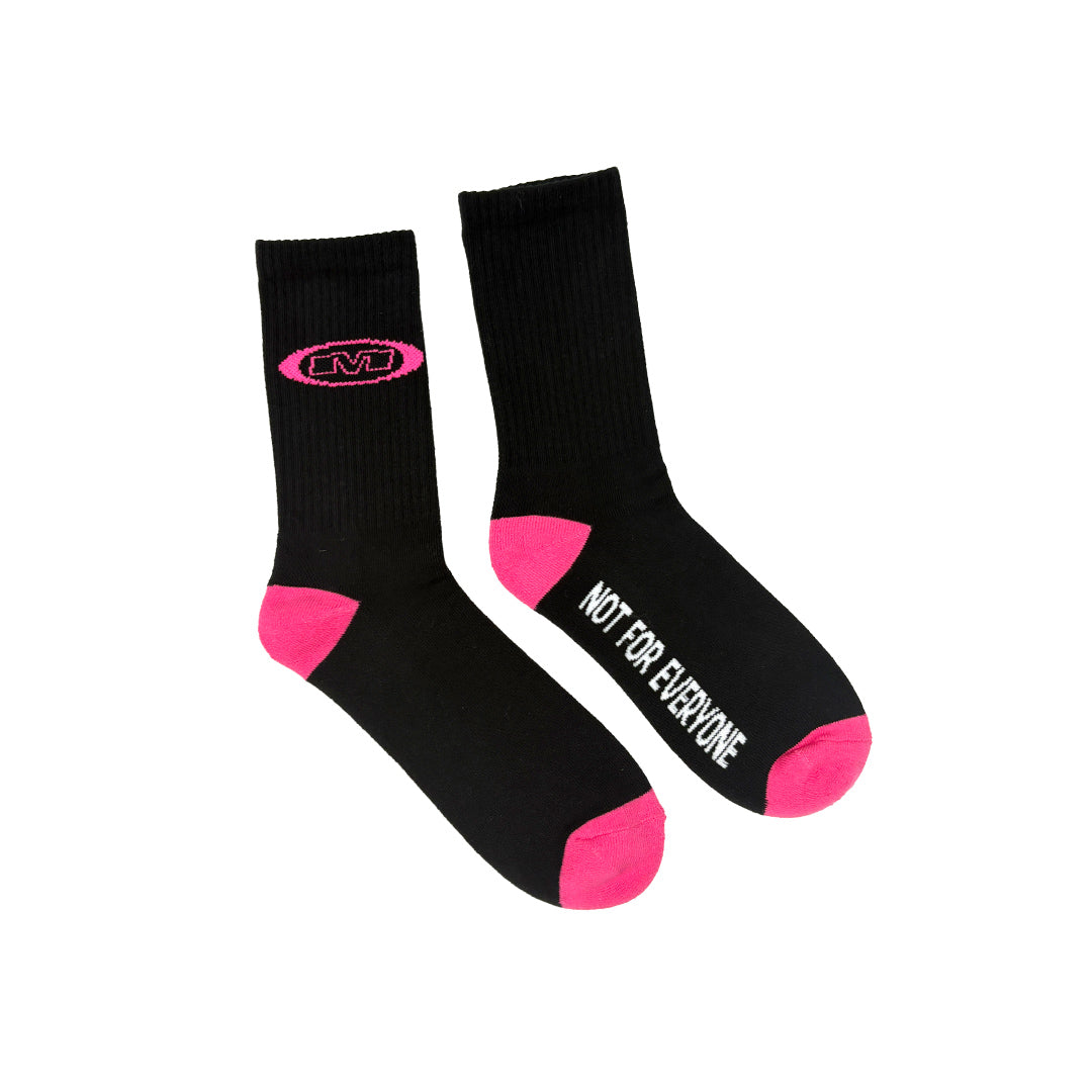 Mlogo Socks (blk/pink)